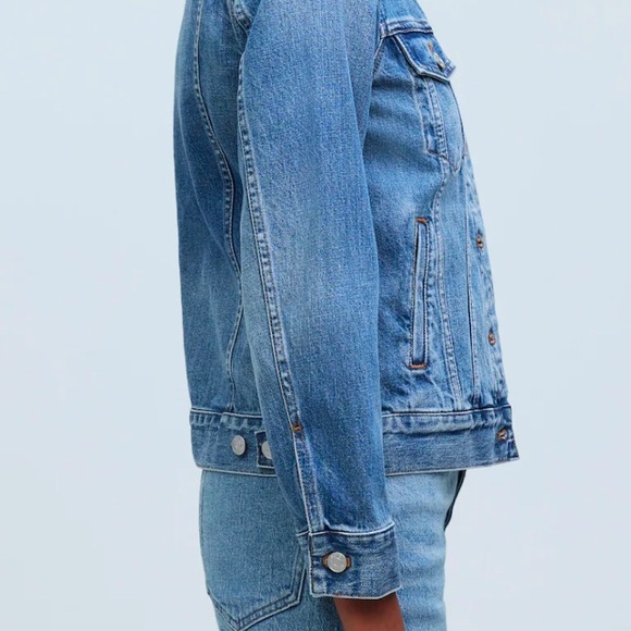 Madewell The Jean Jacket  Classic Blue Denim Jacket - Picture 6 of 13